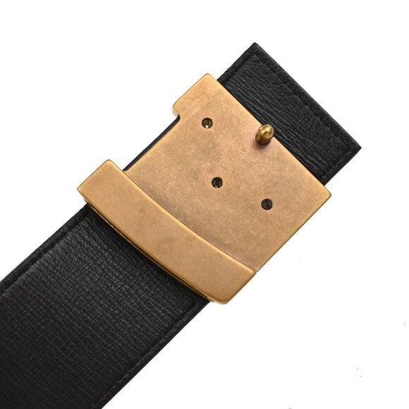 LOUIS VUITTON LV Logo Ceinture LV Initial Belt 80/32 Leather Brown M6902 86EF054 - Picture 2 of 13